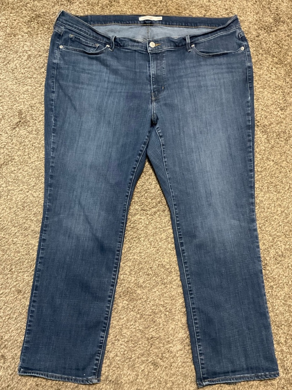 Levi's Women's Classic Straight Leg Stretch Denim Jeans Size 24W